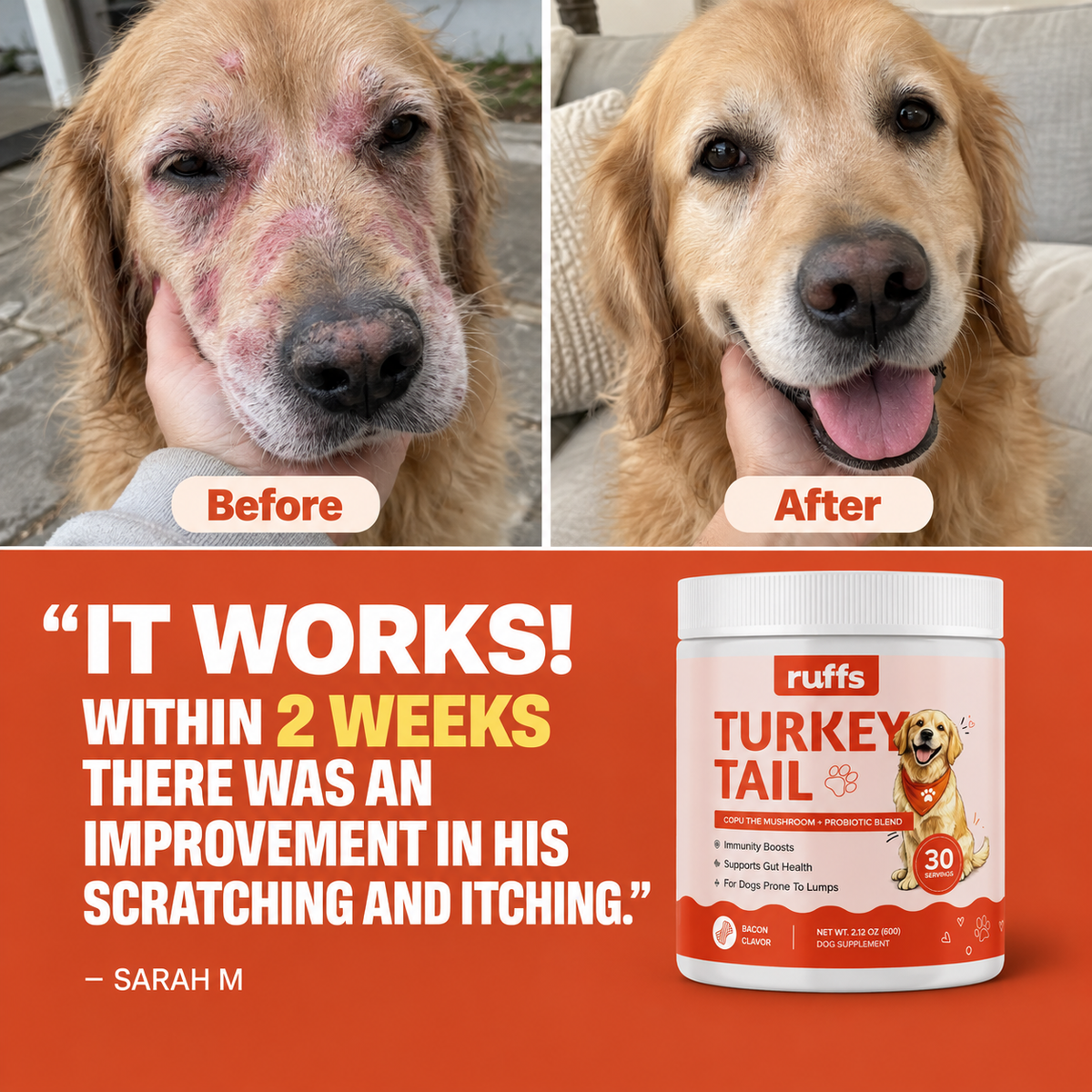 Ruffs™ Turkey Tail Probiotics 60g