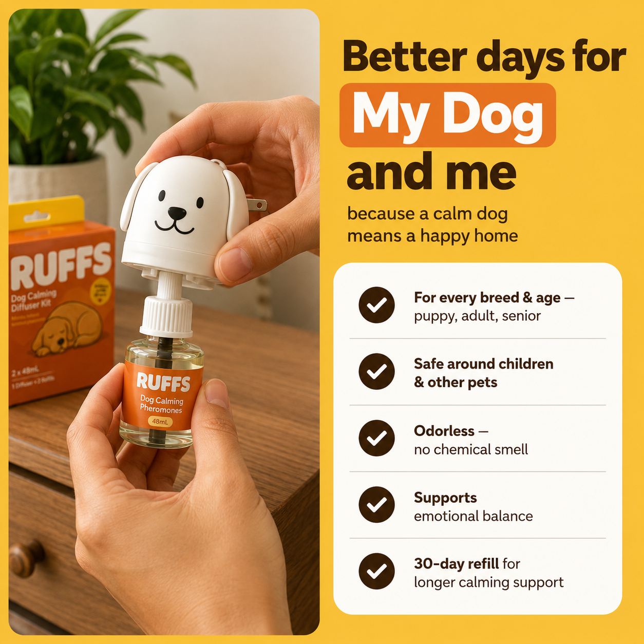 Ruffs™ Calming Diffuser Kit